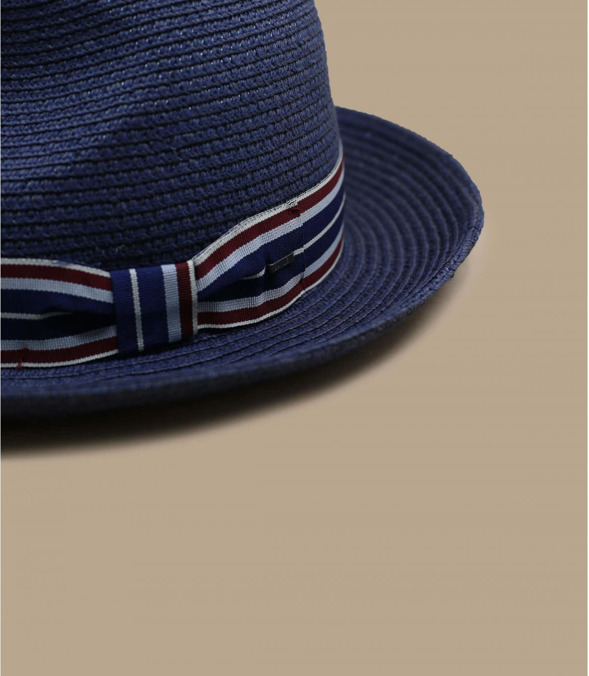 chapeau paille bleu marine Baile